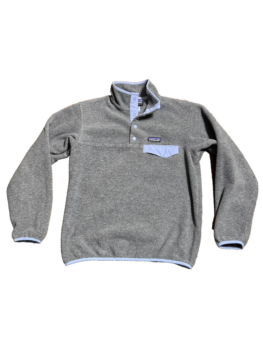 Patagonia Womens Synchilla Snap-T Fleece XS Pullover Gray Purple 25455 Gorpcore